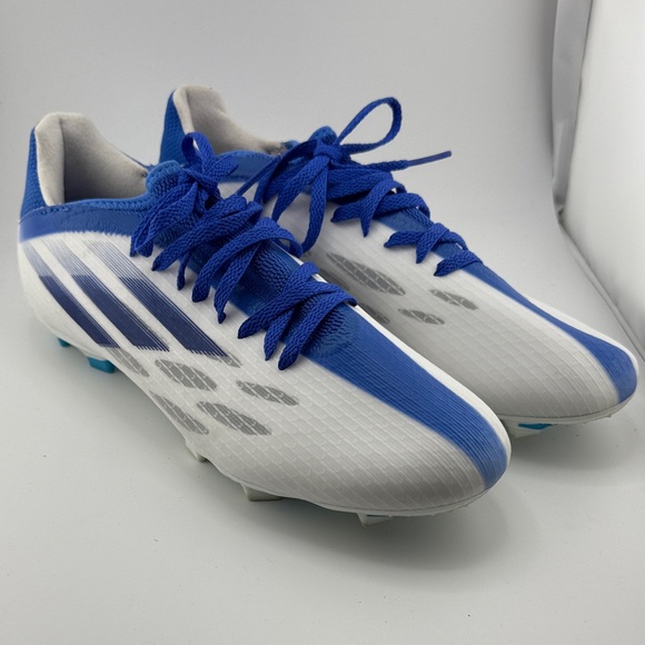 Adidas X Speedflow .3 Soccer Cleats Men’s 9.5 White/Blue (NWOT) - Picture 1 of 5